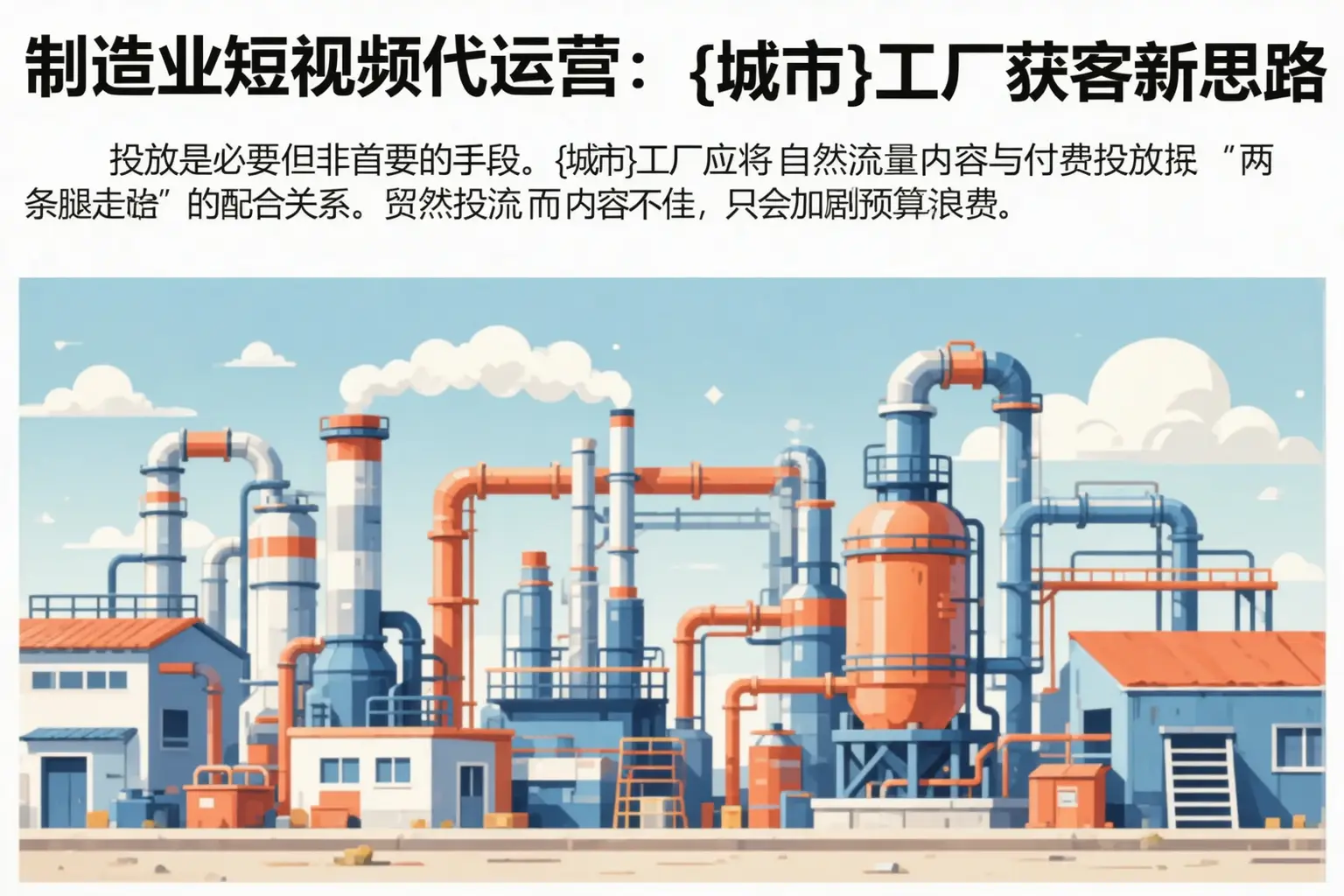 制造业短视频代运营：贺州工厂获客新思路