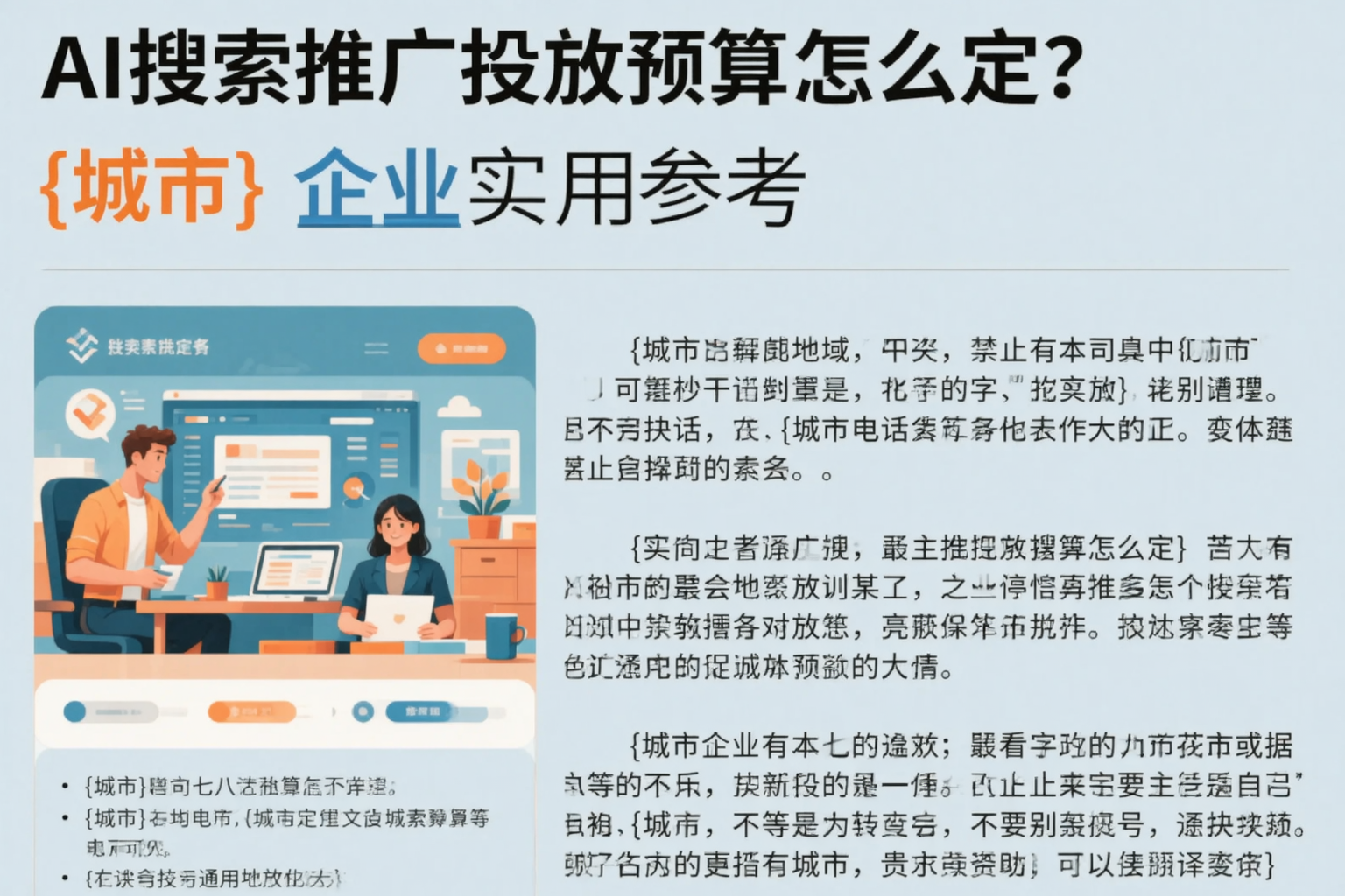 AI搜索推广投放预算怎么定？贺州企业实用参考