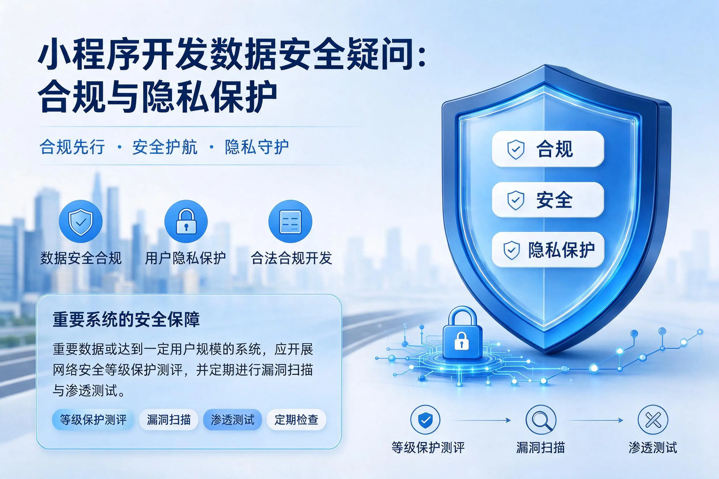 贺州小程序开发数据安全疑问:合规与隐私保护