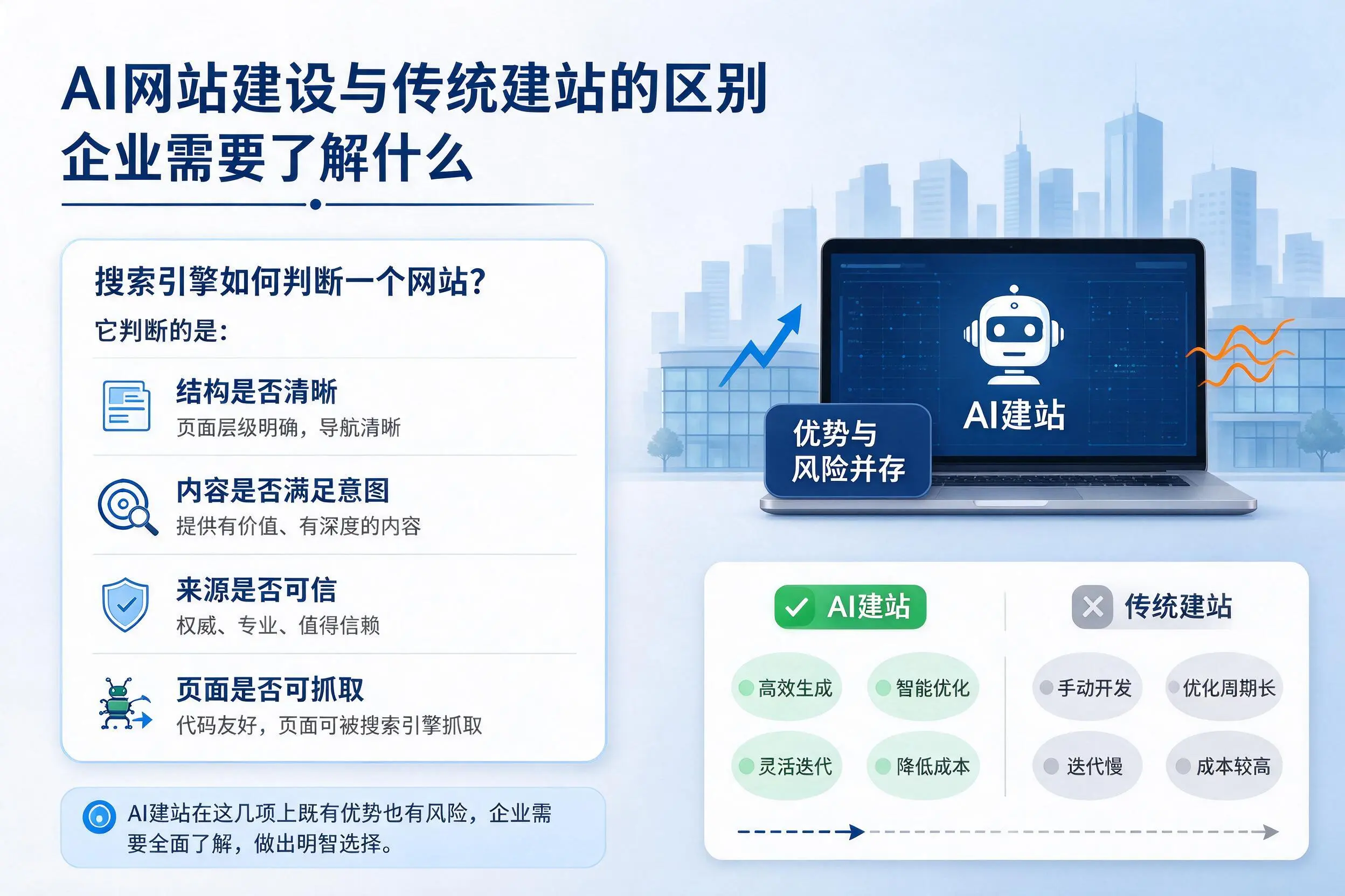AI网站建设与传统建站的区别,贺州企业需要了解什么