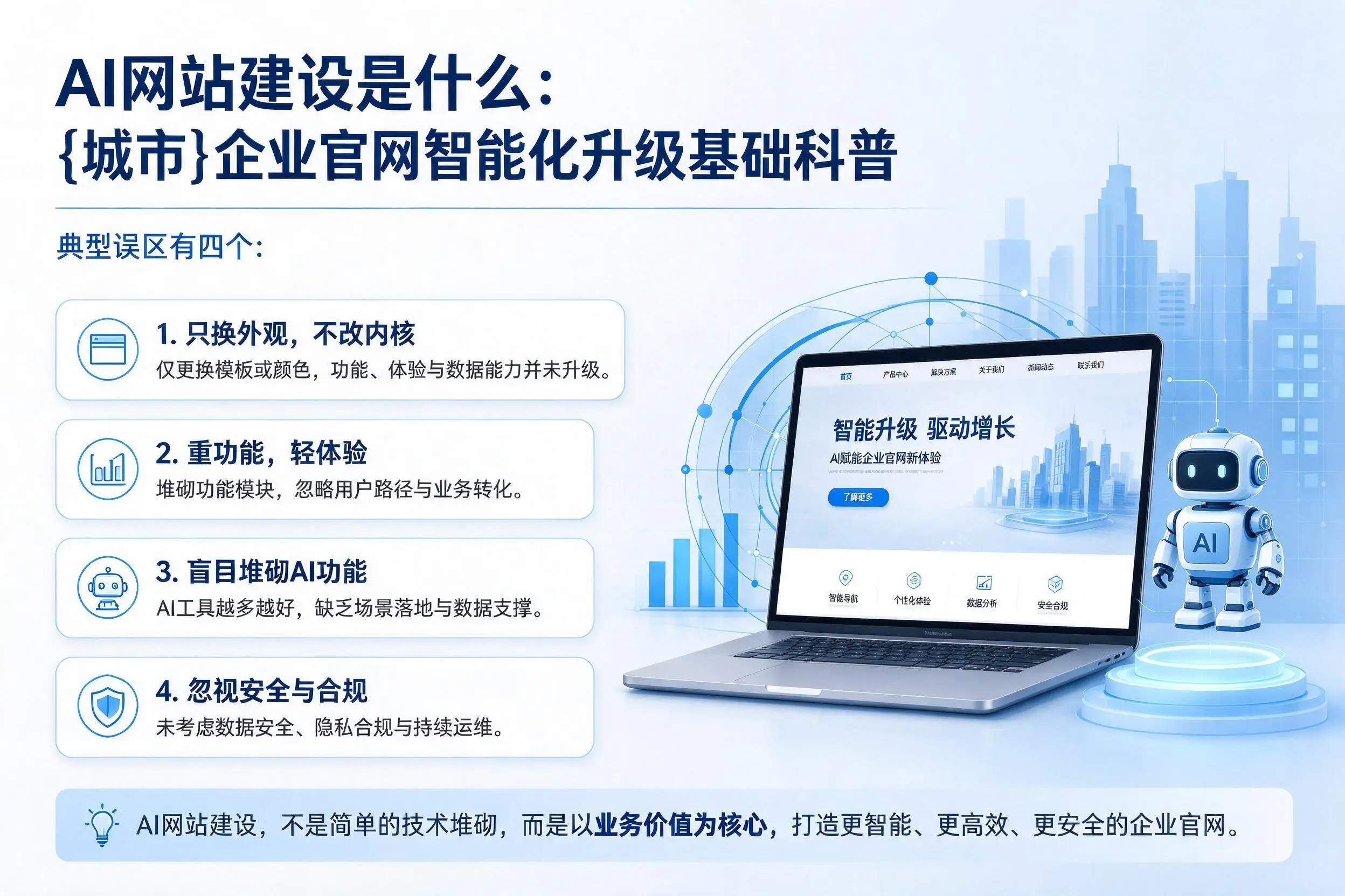 AI网站建设是什么：贺州企业官网智能化升级基础科普